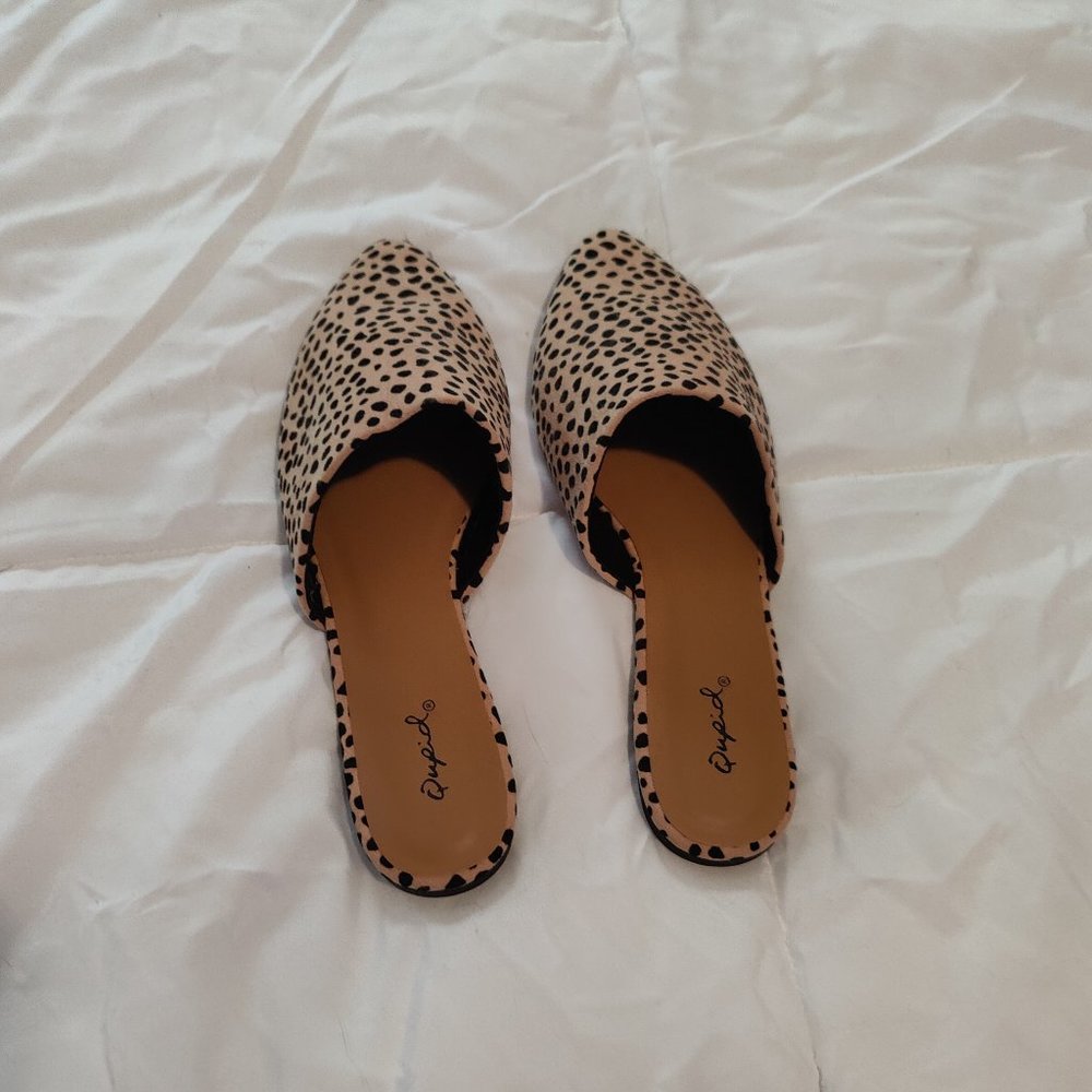 Qupid Cheetah Print Flats